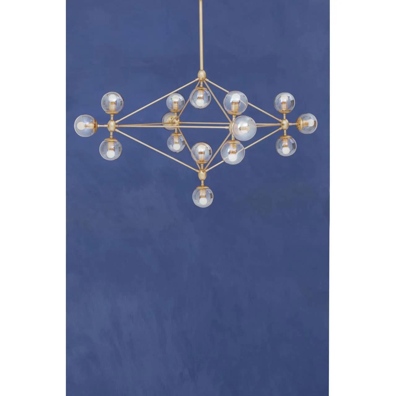 Abira Fifteen Bulb Gold Finish Pendant Light