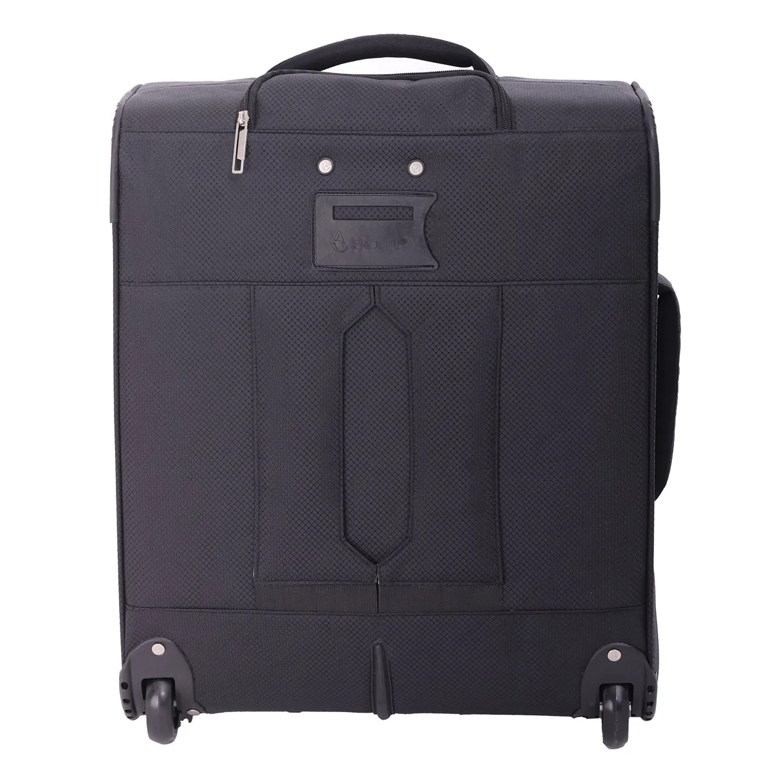 Aerolite 56x45x25cm Easyjet Large Cabin, British Airways Jet2 Maximum Allowance Lightweight 2 Wheel Carry On Hand Cabin Luggage Bag Suitcase 56x45x25 with TSA Approved Lock Black (Set of 2)