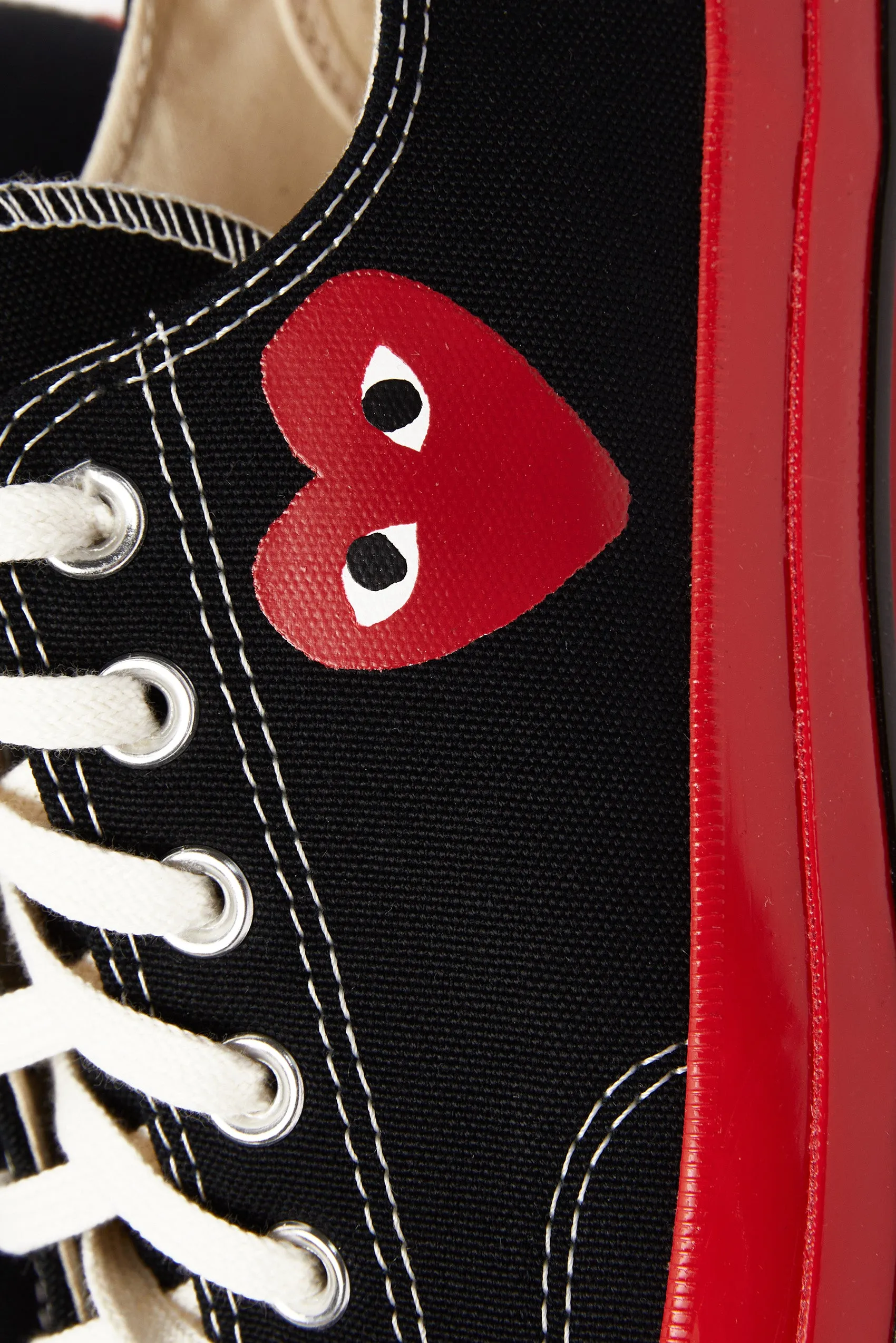 Comme des Garcons PLAY x Converse Chuck 70 Low Shoes Black/Red