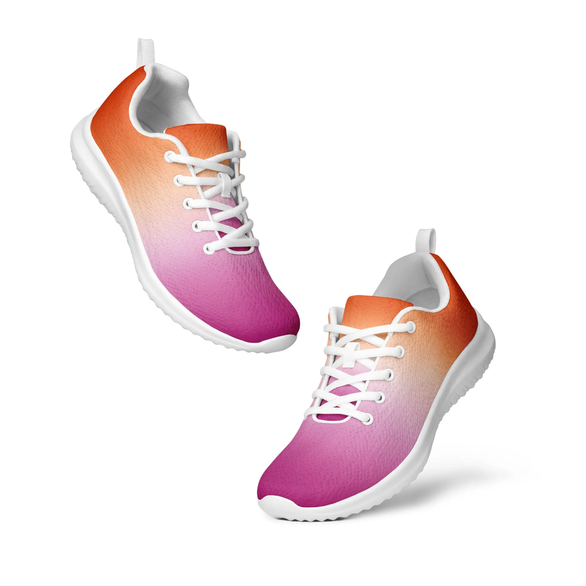 Lesbian Pride Women’s Athletic Shoes - Ombre