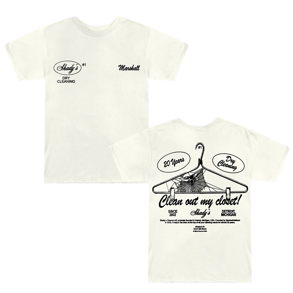 Cream Shady Cleaners T-Shirt - Improved for E-commerce